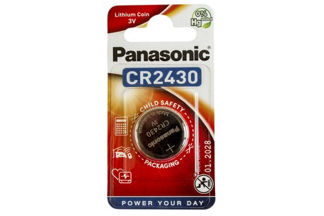 Батарейка Panasonic CR2430 Lithium Coin (CR-2430EL/1B)