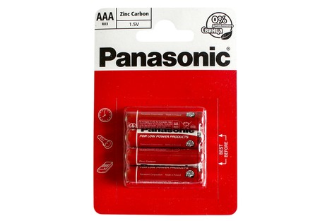 Батарейка Panasonic AAA (R03) Red Zinc (R03RZ/4BP)
