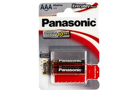 Батарейка Panasonic AAA (LR03) Everyday Power (LR03EPS/2BP)