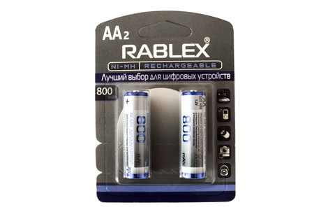 Аккумулятор Rablex AA 800mAh Ni-Mh Battery 1.2V (2 шт.)