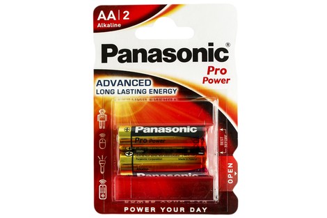 Батарейка Panasonic AA (LR6) Pro Power (LR6PPG/2BP)