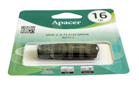 USB-флэш-накопитель APACER 16GB AH322 Black (AP16GAH322B-1)