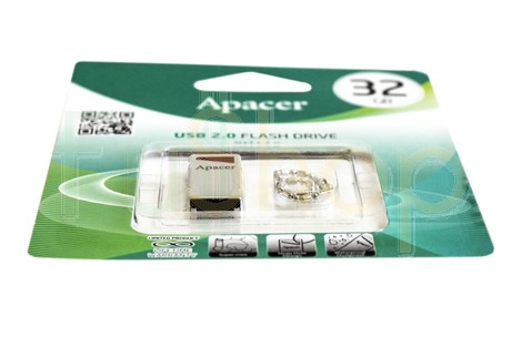 USB-флэш-накопитель APACER 32GB AH112 Super Mini Metalic (AP32GAH112R-1)