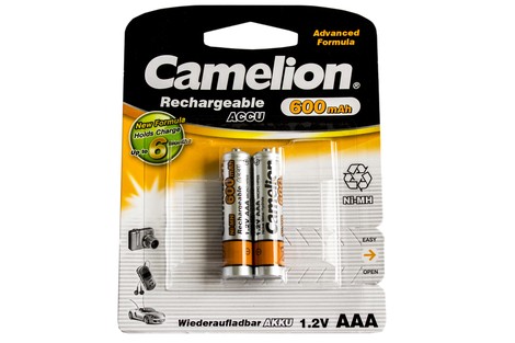 Акумулятор Camelion AAA 600mAh NiMh (2 шт.) Rechargeable Accu Advanced Formula (NH-AAA600BP2)