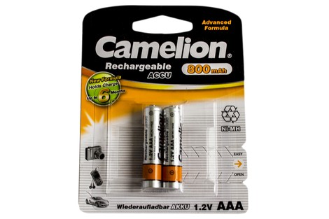 Аккумулятор Camelion AAA 800mAh NiMh (2 шт.) Rechargeable Accu Advanced Formula (NH-AAA800BP2)
