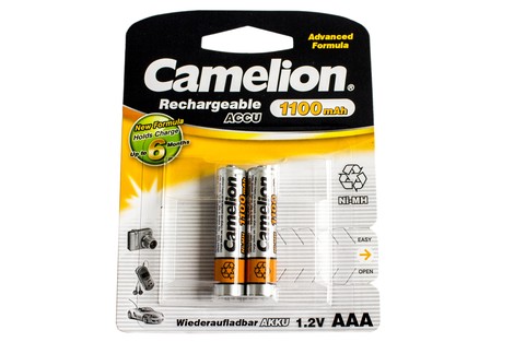 Акумулятор Camelion AAA 1100mAh NiMh (2 шт.) Rechargeable Accu Advanced Formula (NH-AAA1100BP2)
