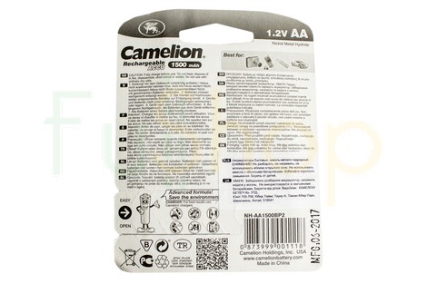 Аккумулятор Camelion AA 1500mAh NiMh (2 шт.) Rechargeable Accu Advanced Formula (NH-AA1500BP2)