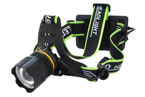 Налобний ліхтар BL-A13-3-P360, Zoom, PB, Type-C, 3*18650, алюмінієвий корпус