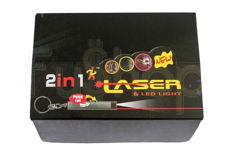 Фонарик-брелок 9618 Laser & LED Light 2in1