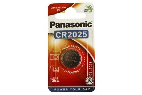 Батарейка Panasonic CR2025 Lithium Coin (CR-2025EL/1B)