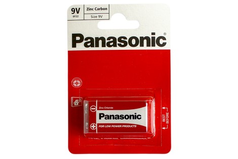 Батарейка Panasonic 9V (6F22) Red Zinc (6F22RZ/1BP)