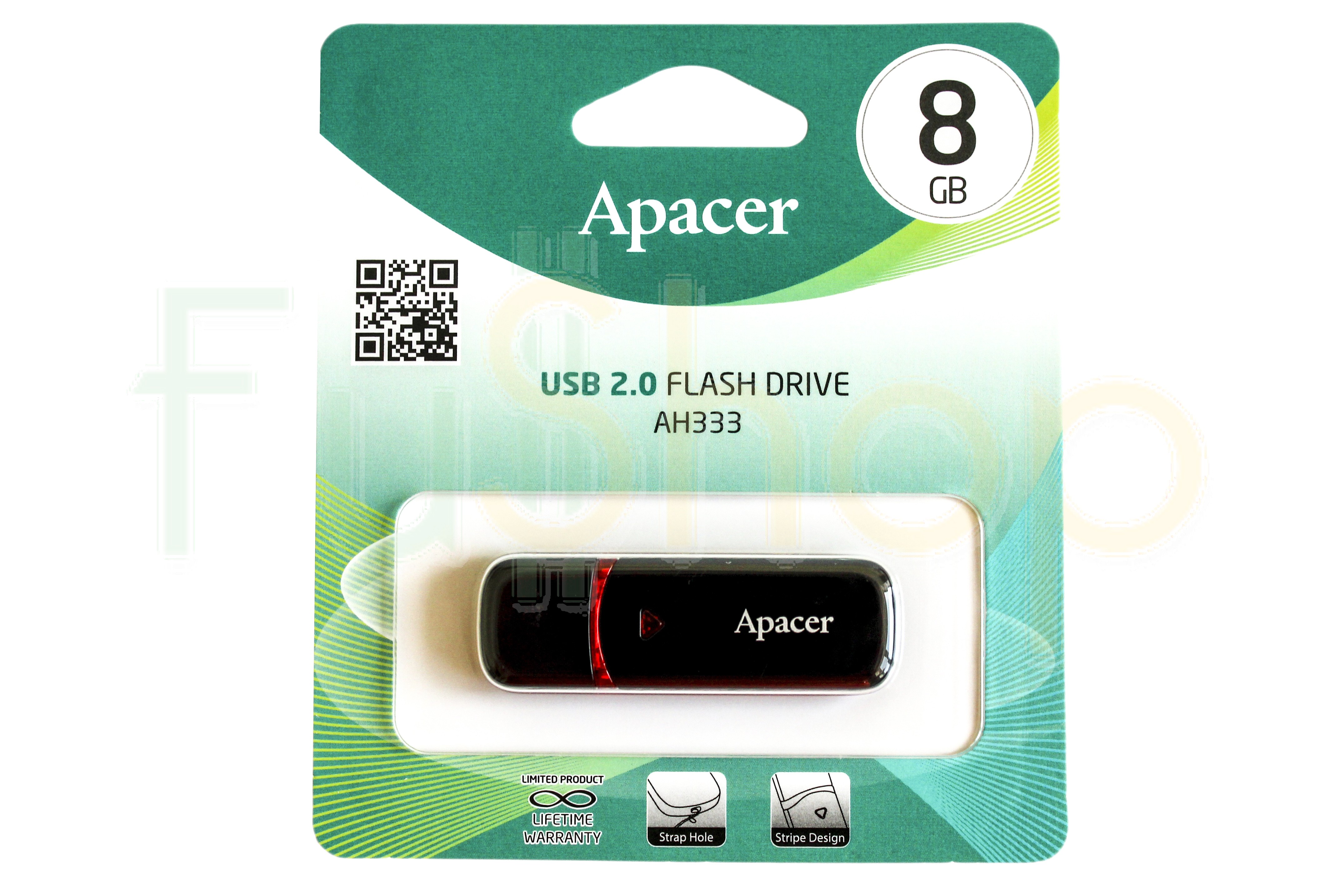 USB-флэш-накопитель APACER 8GB AH333 Black (AP8GAH333B-1)