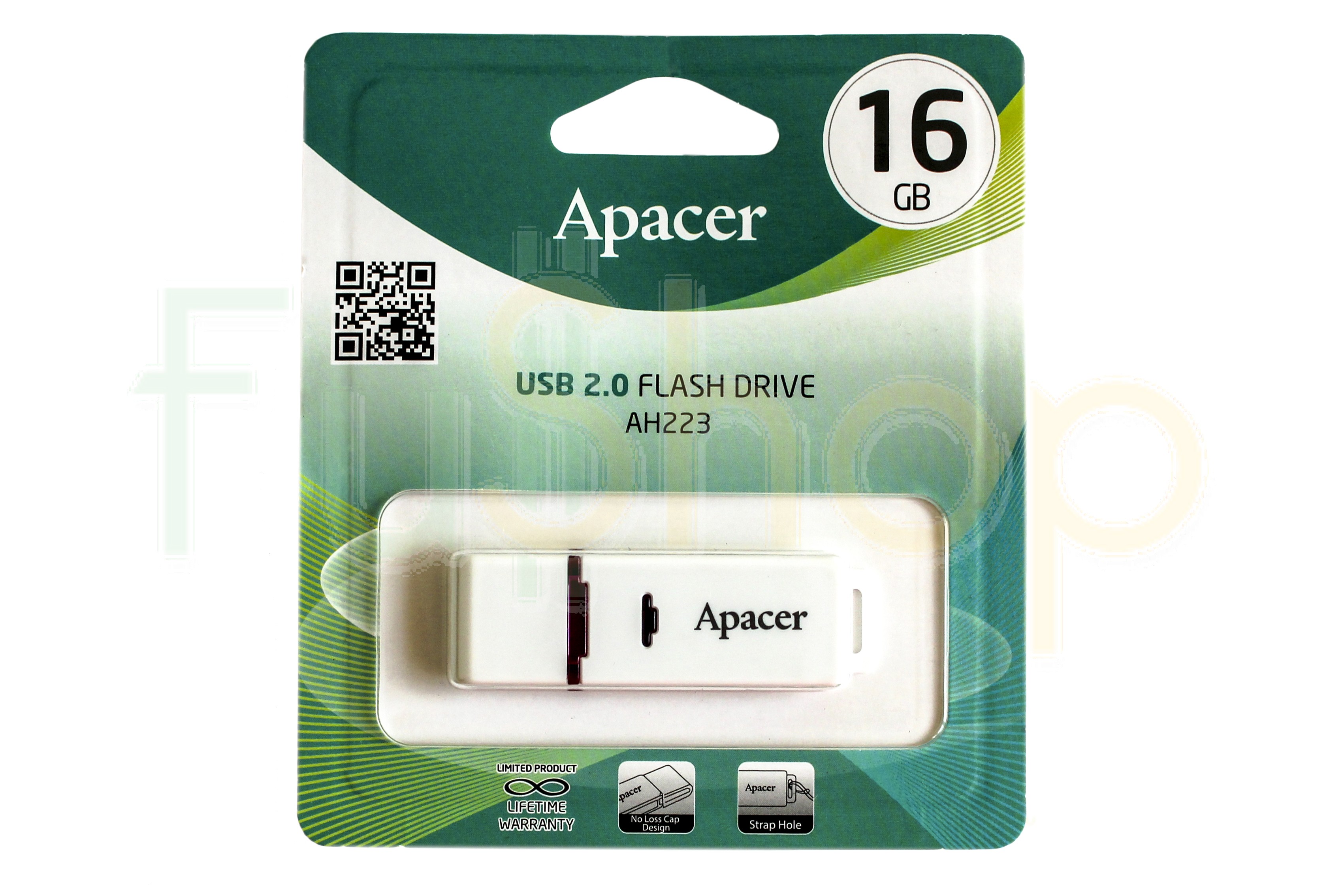 USB-флэш-накопитель APACER 16GB AH223 White (AP16GAH223W-1)