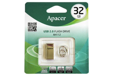 USB-флеш-накопичувач APACER 32GB AH112 Super Mini Metalic (AP32GAH112R-1)