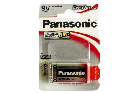 Батарейка Panasonic 9V (6LR61) Everyday Power (6LR61EPS/1BP)