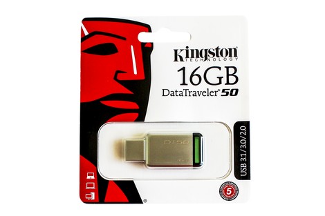 USB-флэш-накопитель Kingston Data Traveler 16GB DT50 Metal