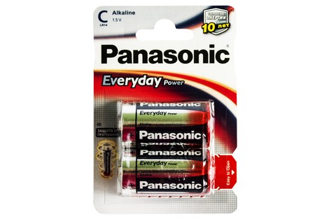 Батарейка Panasonic C (LR14) Everyday Power (LR14EPS/2BP)