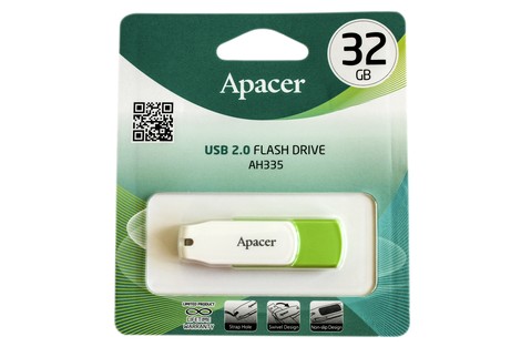 USB-флэш-накопитель APACER 32GB AH335 Green (AP32GAH335G-1)