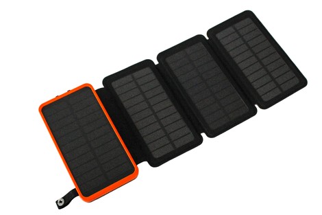 Швидкісний зовнішній акумулятор (Power Bank) Hiluckey Outdoor HI-S025+Solare з 4 сонячними панелями 25000 mAh