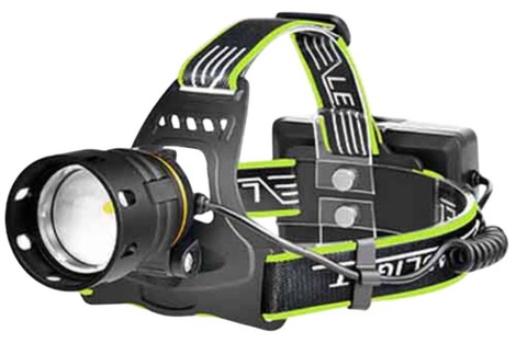 Налобний ліхтар BL-A14-3-P90, Zoom, PB, Type-C, 3*18650, алюмінієвий корпус