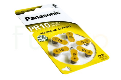 Батарейка Panasonic PR10 Hearing Aid Batteries Zinc Air (PR-230(10)/6LB) [PR230/6LB]