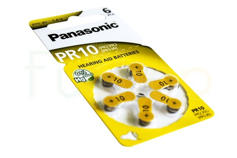 Батарейка Panasonic PR10 Hearing Aid Batteries Zinc Air (PR230(10)/6LB) [PR230/6LB]