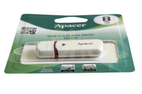 USB-флеш-накопичувач APACER 8GB AH333 White (AP8GAH333W-1)