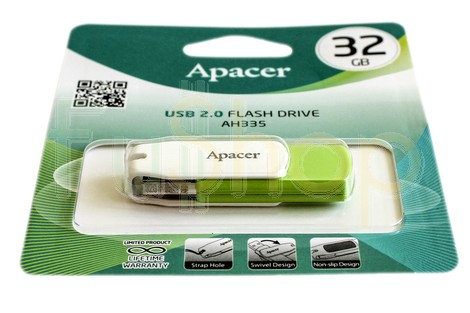 USB-флэш-накопитель APACER 32GB AH335 Green (AP32GAH335G-1)