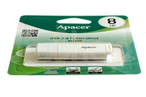 USB-флеш-накопичувач APACER 8GB AH336 White (AP8GAH336W-1)