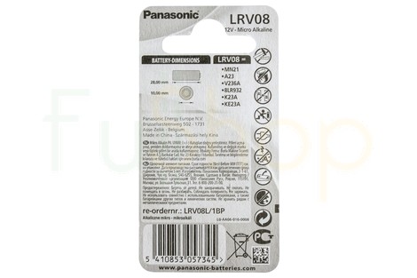 Батарейка Panasonic LRV08 Micro Alkaline Cell Power (LRV08L/1BP)