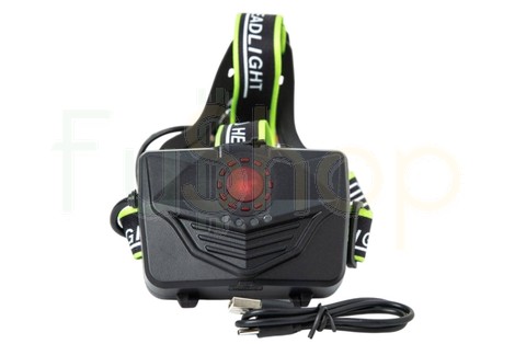 Налобний ліхтар BL-A13-3-P360, Zoom, PB, Type-C, 3*18650, алюмінієвий корпус