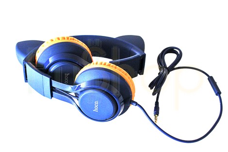 Провідні накладні навушники Hoco W36 Cat ear headphones with mic