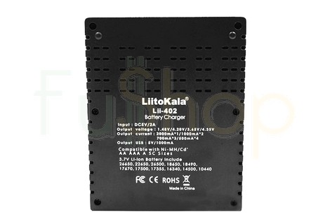 Зарядний пристрій універсальний для АКБ LiitoKala Lii-402 з функцією Power Bank