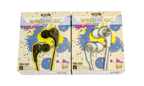 Вакуумні навушники Remax RM-569 Wired Music Earphone