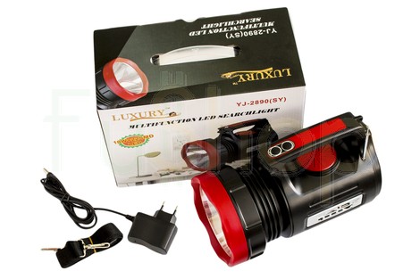 Ліхтар-прожектор Yajia YJ-2890 10W+22LED USB Power Bank/FM