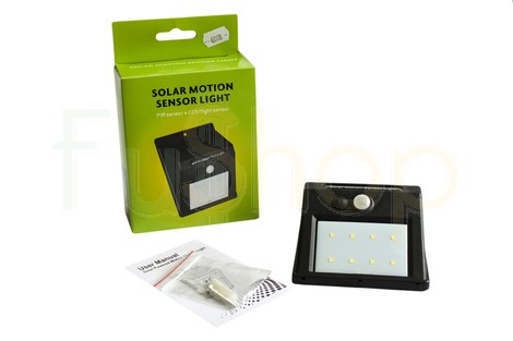 Уличный автономный светильник XF-6008-8SMD Solar Motion Sensor Light (солнечная панель, датчик движения)