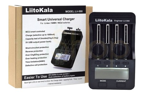 Зарядний пристрій універсальний для АКБ LiitoKala Lii-500 з функцією Power Bank