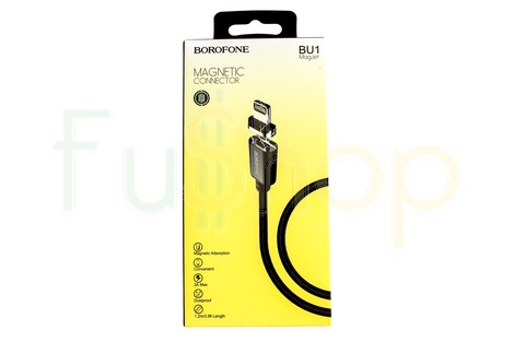 Магнітний USB кабель Borofone BU1 MagJet Lightning 1,2M 3.0А