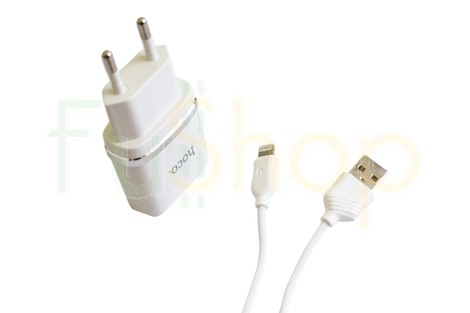 Сетевое зарядное устройство Hoco C11 Single USB Charger Lightning 1.0A