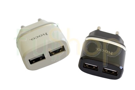 Мережевий зарядний пристрій Hoco C12 Dual USB Charger 2.4A