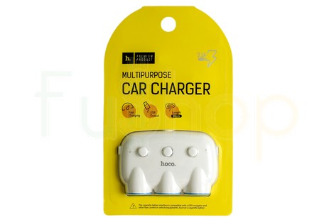 Універсальний автомобільний зарядний пристрій Hoco C1 Multipurpose Car Charger 3.1A