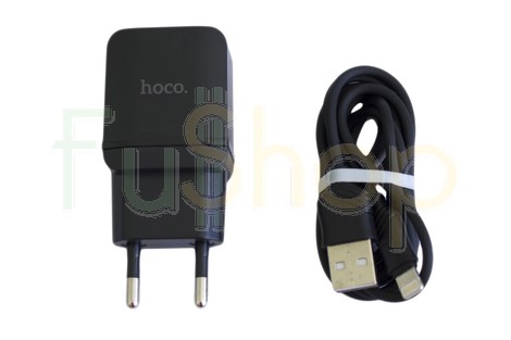 Сетевое зарядное устройство Hoco C22А SET USB Charger Lightning 2.4A