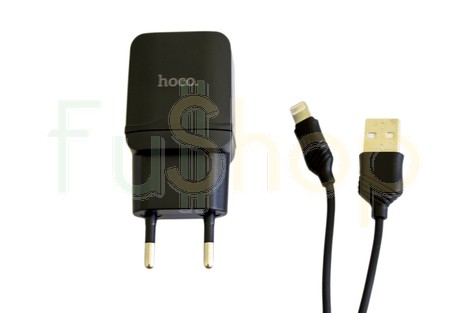 Мережевий зарядний пристрій Hoco C22А SET USB Charger Lightning 2.4A