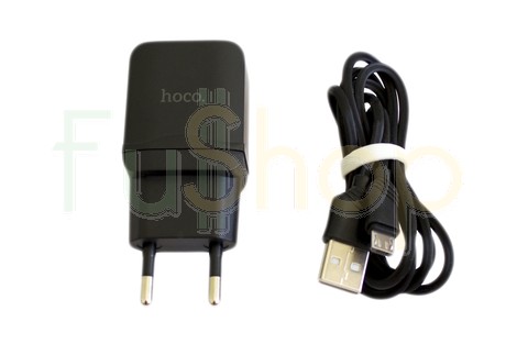 Мережевий зарядний пристрій Hoco C22А SET USB Charger Micro 2.4A