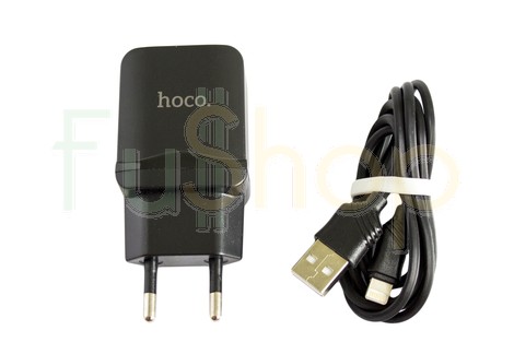 Мережевий зарядний пристрій Hoco C33А SET USB Charger Lightning 2.4A