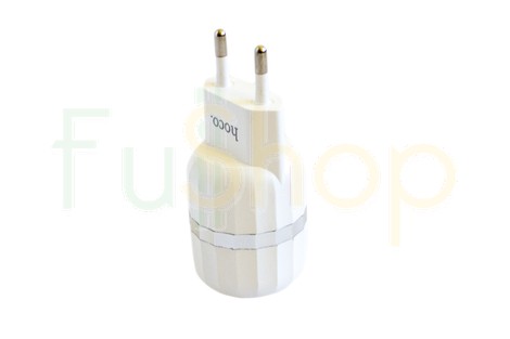 Мережевий зарядний пристрій Hoco C41A Wisdom Dual USB Charger Set Micro 2.4A 12W