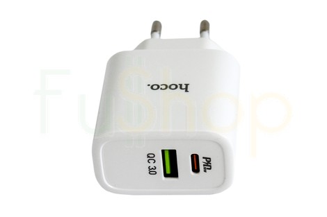 Сетевое зарядное устройство Hoco C57А PD+QC3.0 Speed Charger 3.0A 18W