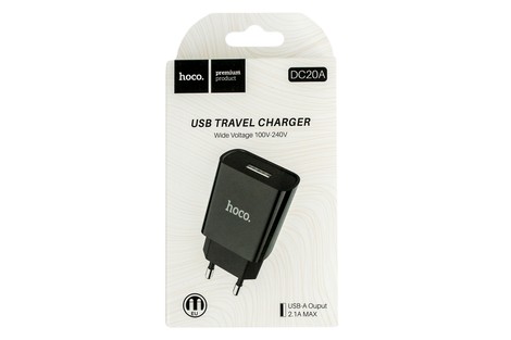 Мережевий зарядний пристрій Hoco DC20A Sharpe Single Port Charger 2.1A