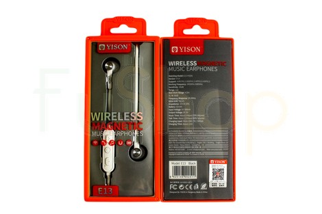 Беспроводные вставные Bluetooth наушники Yison E13 Wireless Magnetic Music Earphones