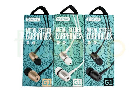 Вакуумні навушники Celebrat G1 Metal Stereo Earphone